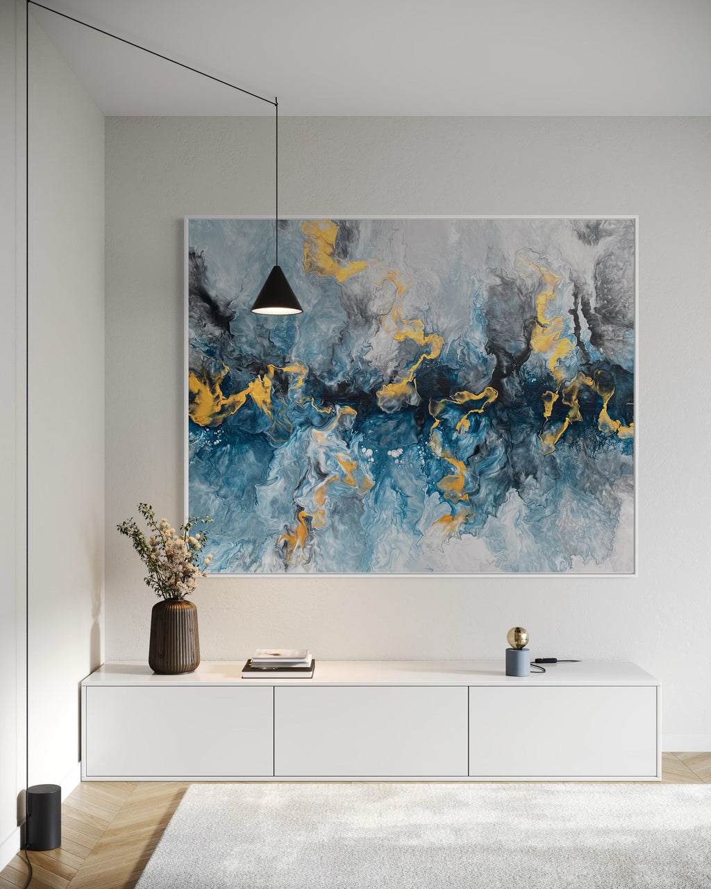 "Blue Crown" - Canvas Print