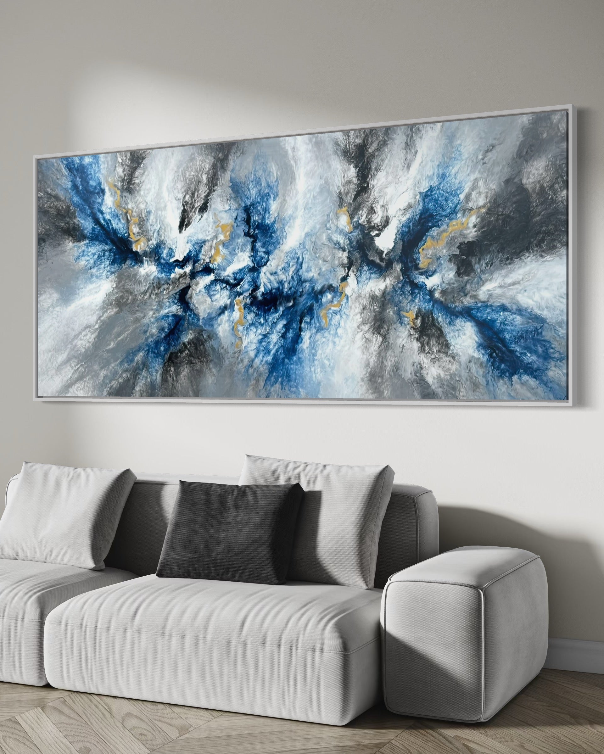 "Blue Element" - Canvas Print