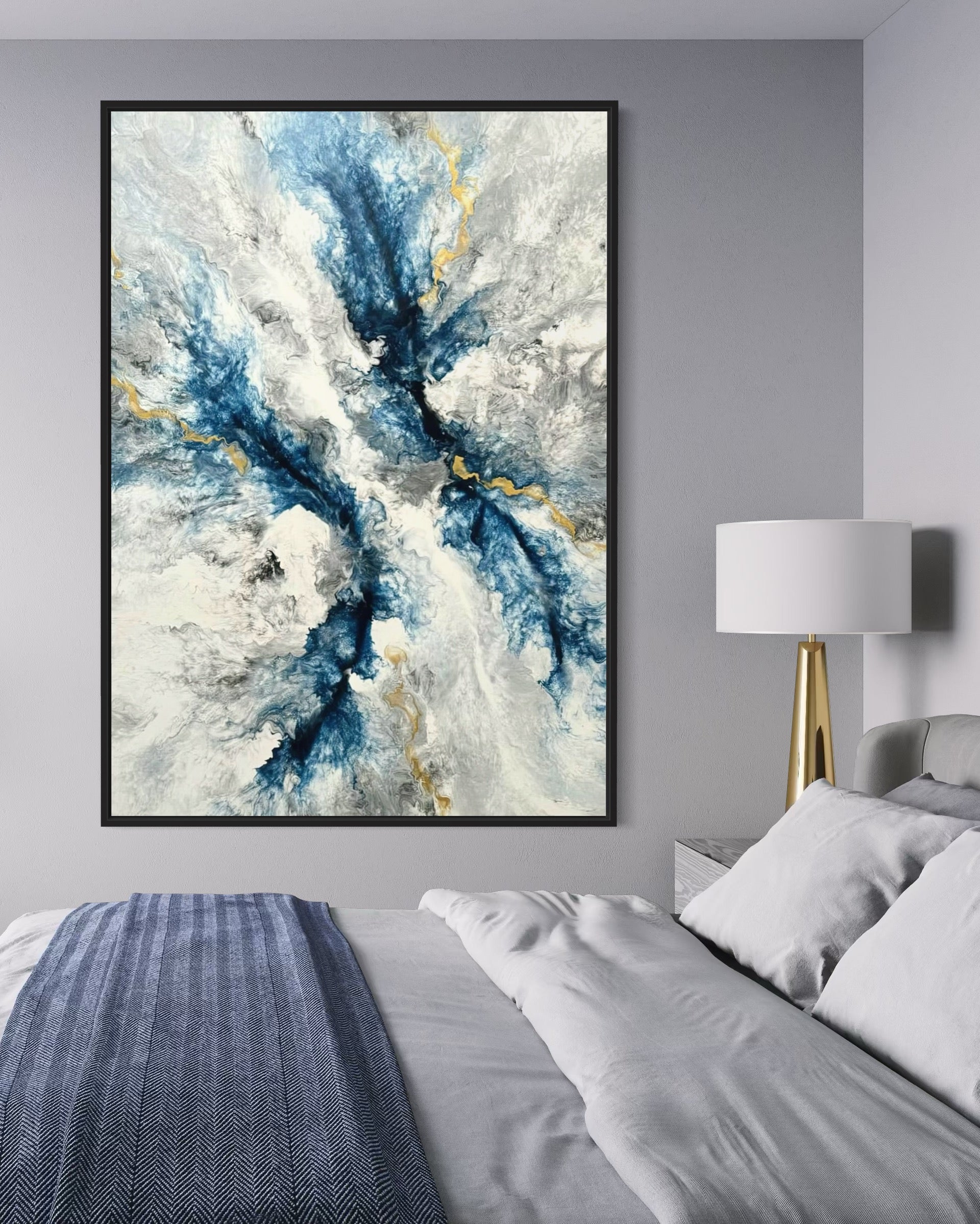 "Blue Bolt" - Canvas Print