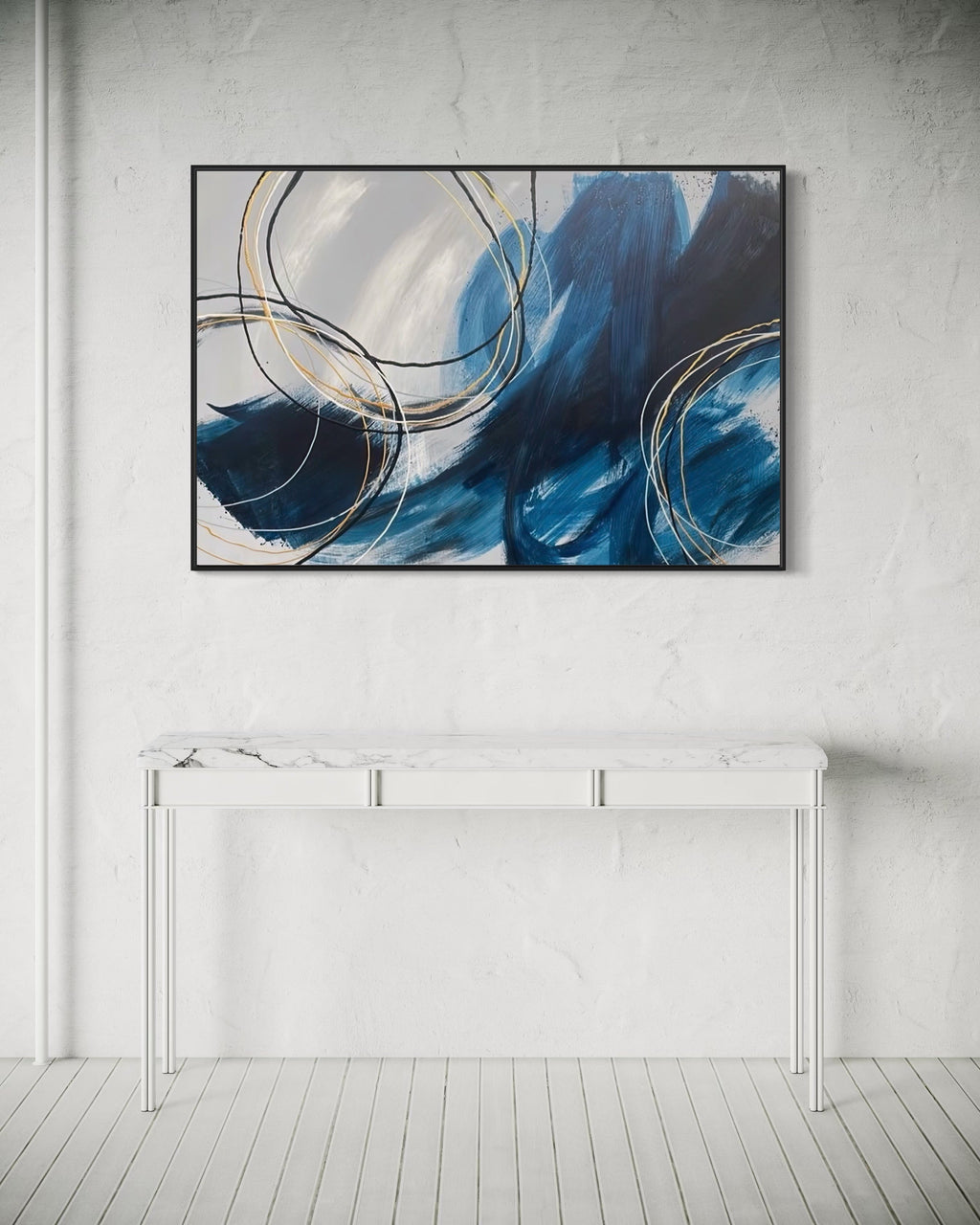 "Blues Wash" - Canvas Print