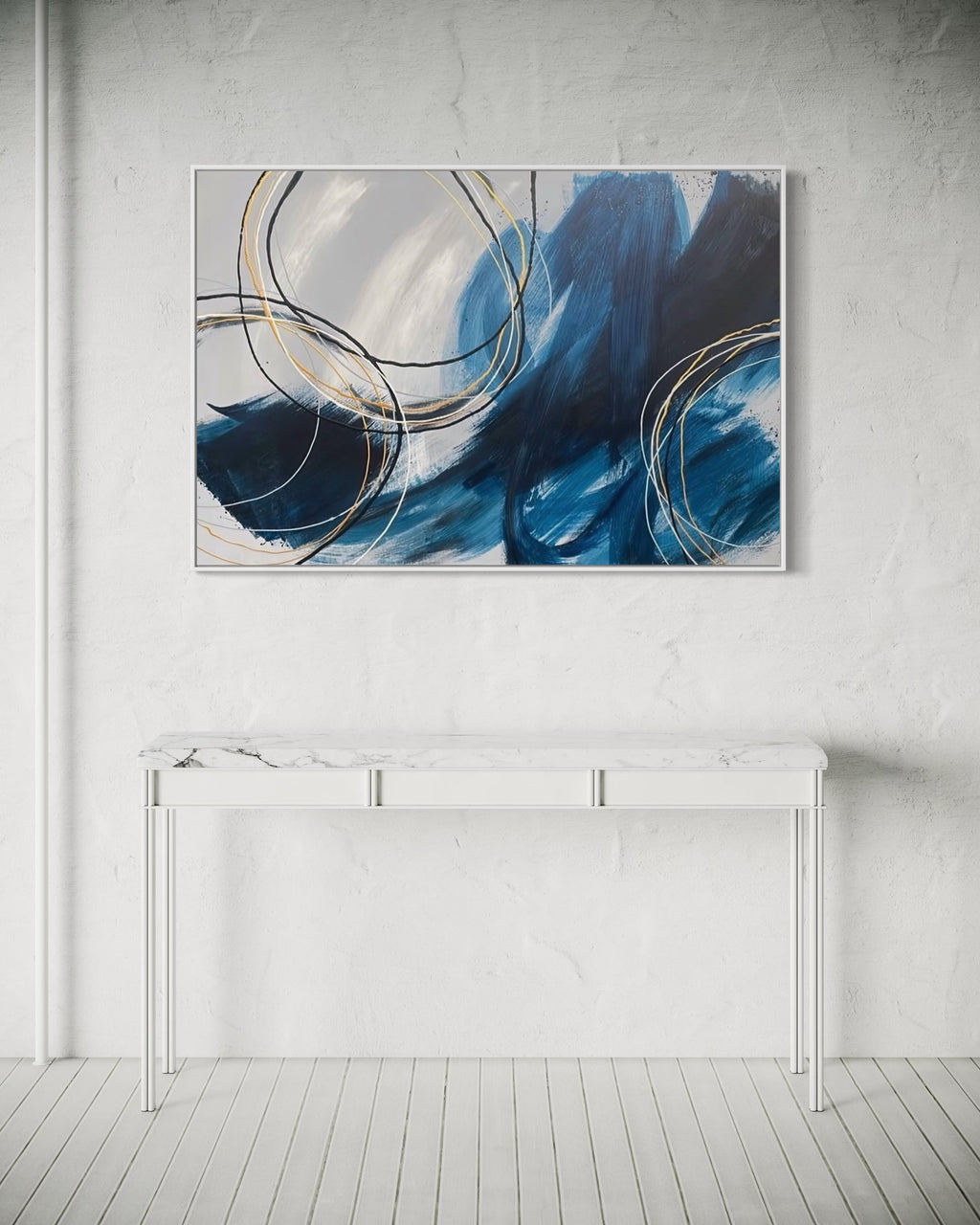 "Blues Wash" - Canvas Print