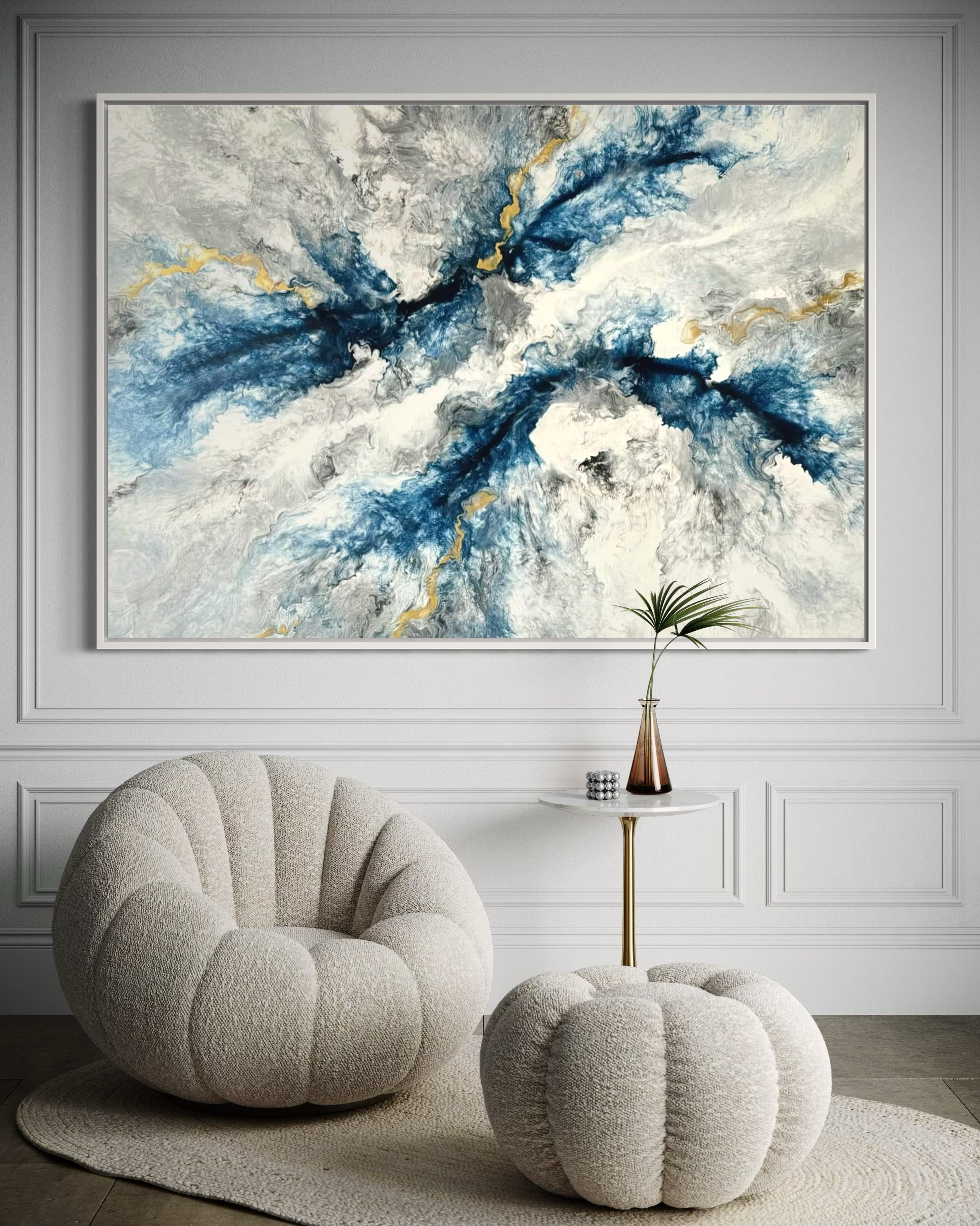 "Blue Bolt" - Canvas Print