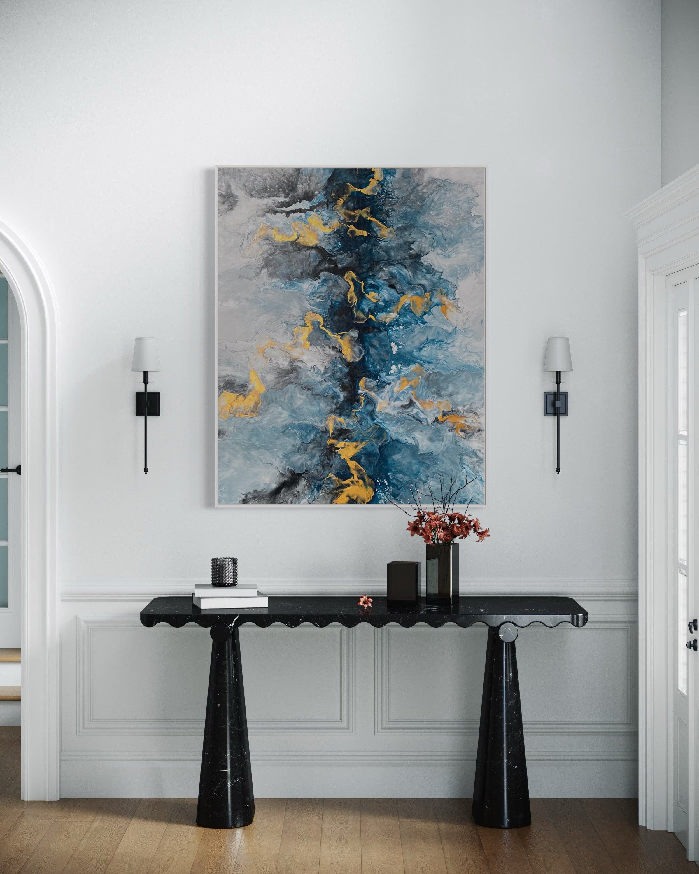 "Blue Crown" - Canvas Print