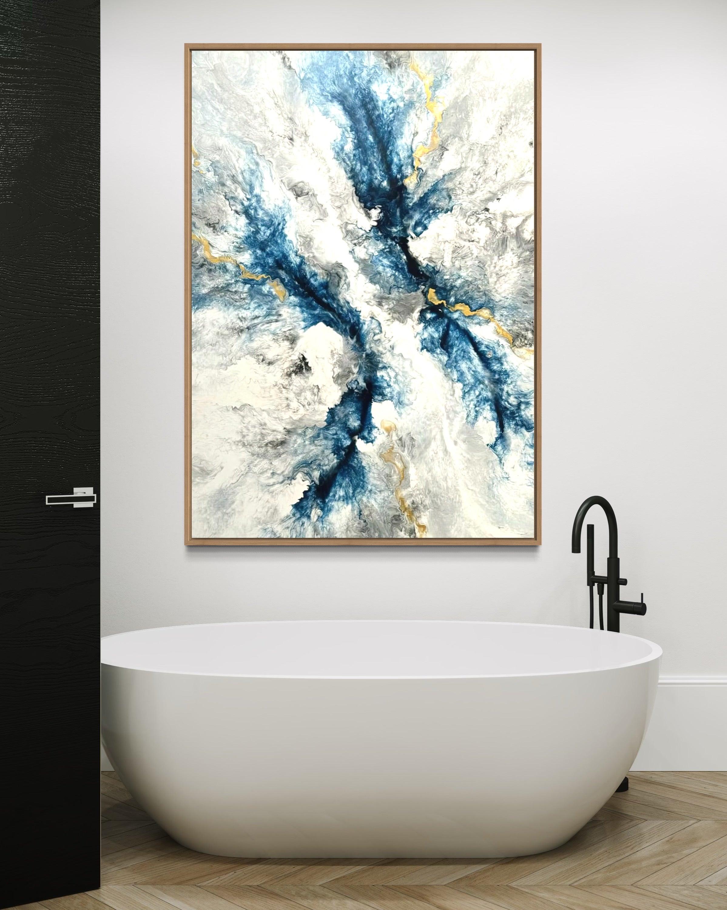 "Blue Bolt" - Canvas Print
