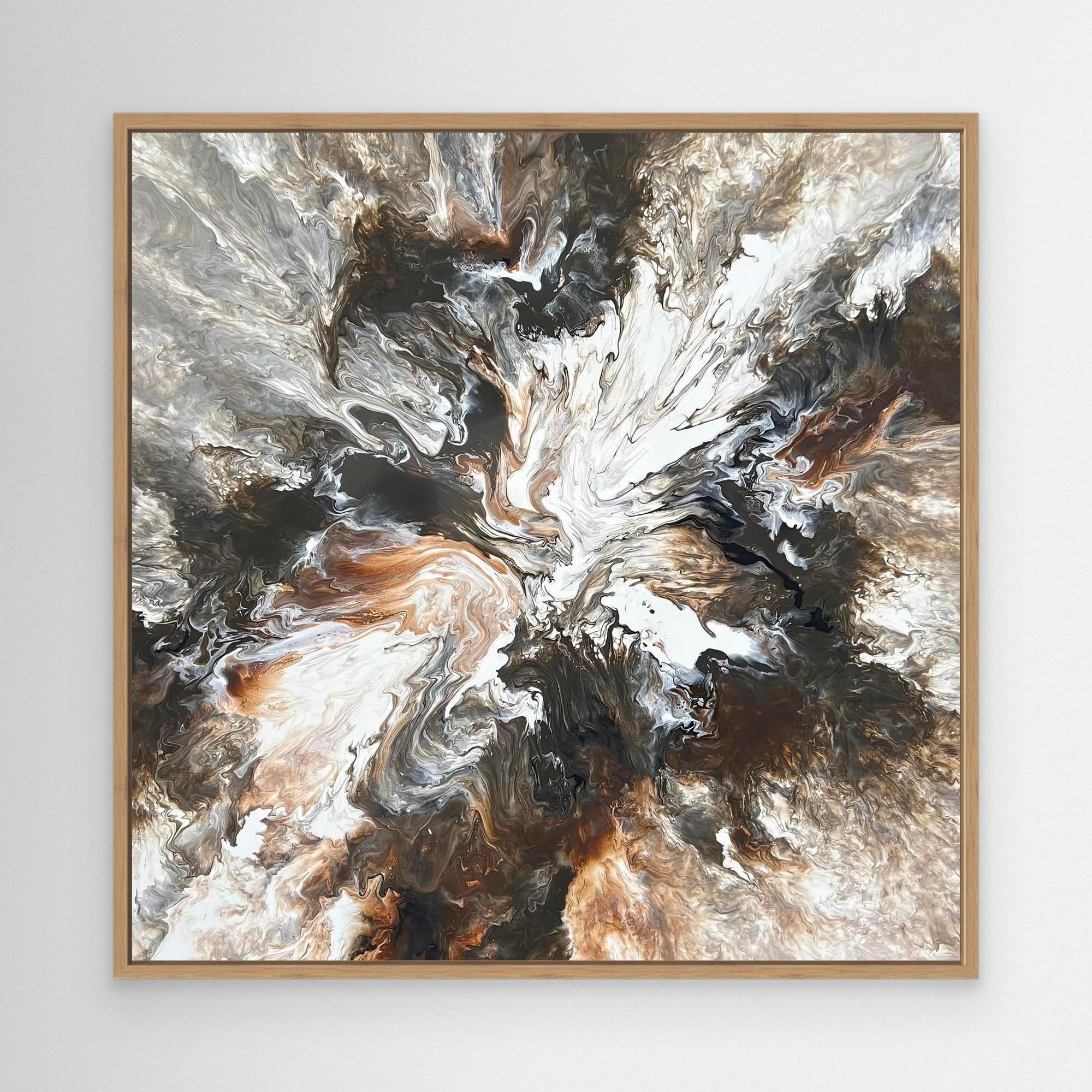 "Cappuccino Burst" - Canvas Print