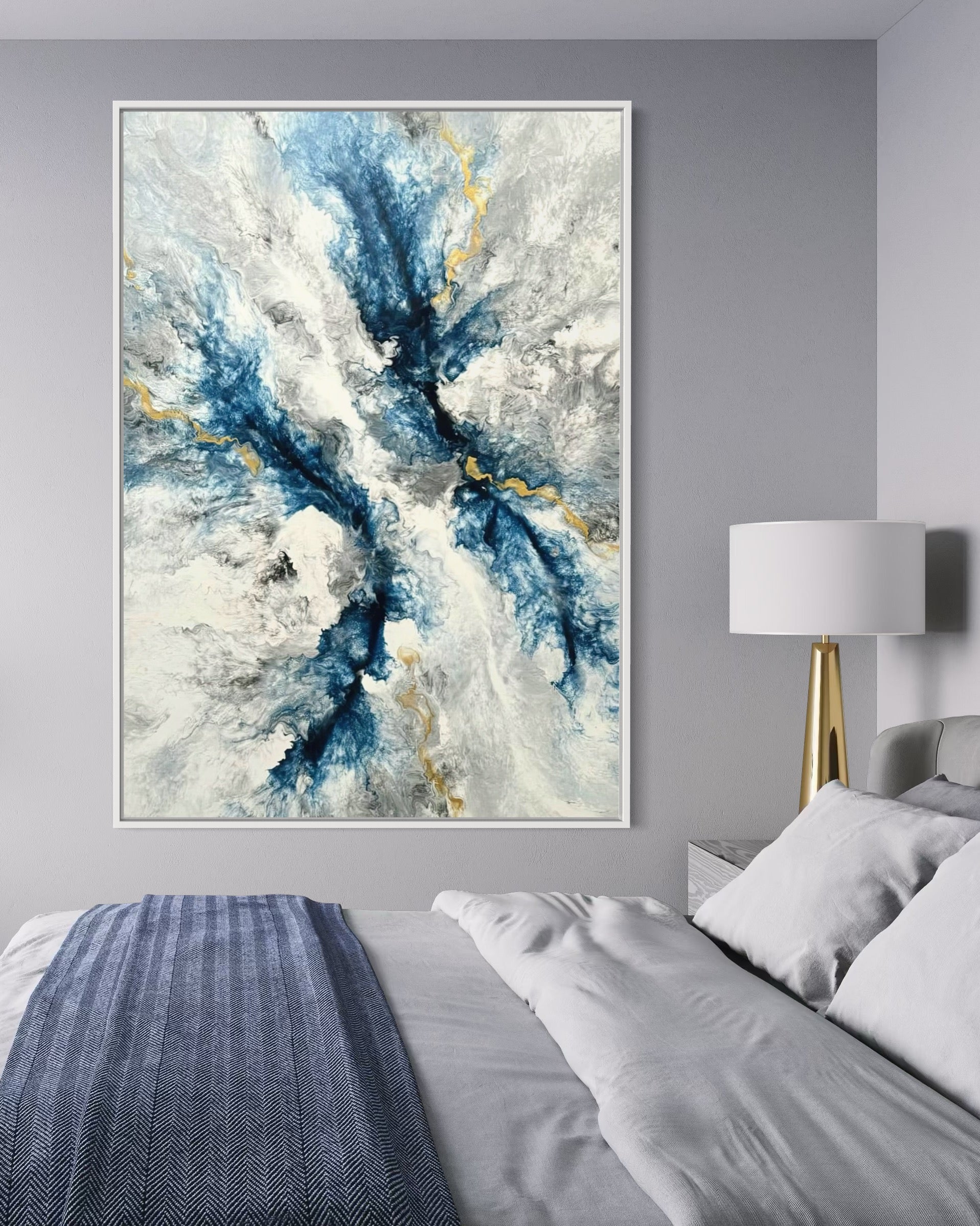"Blue Bolt" - Canvas Print