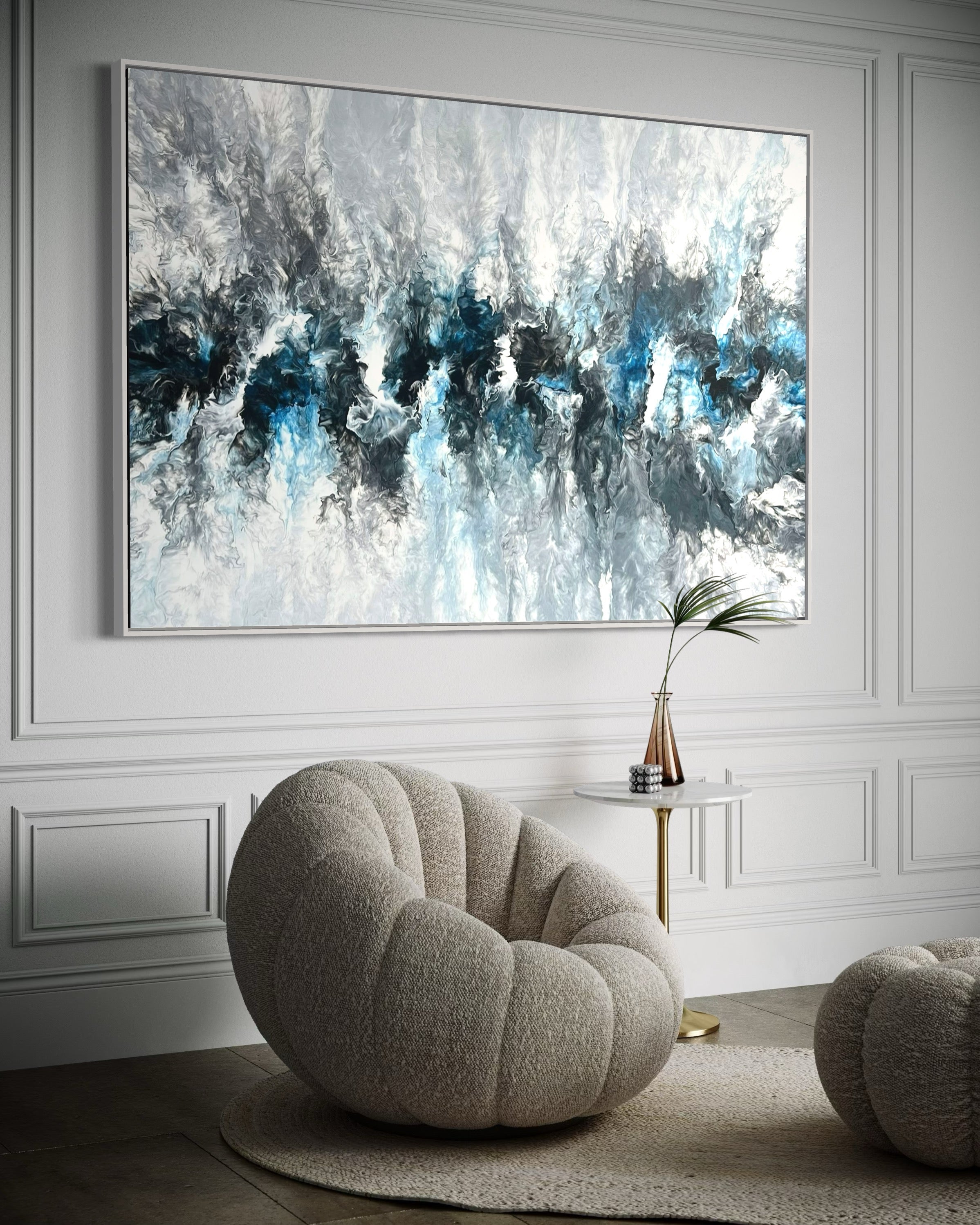 "Blueberry Ice" - Canvas Print