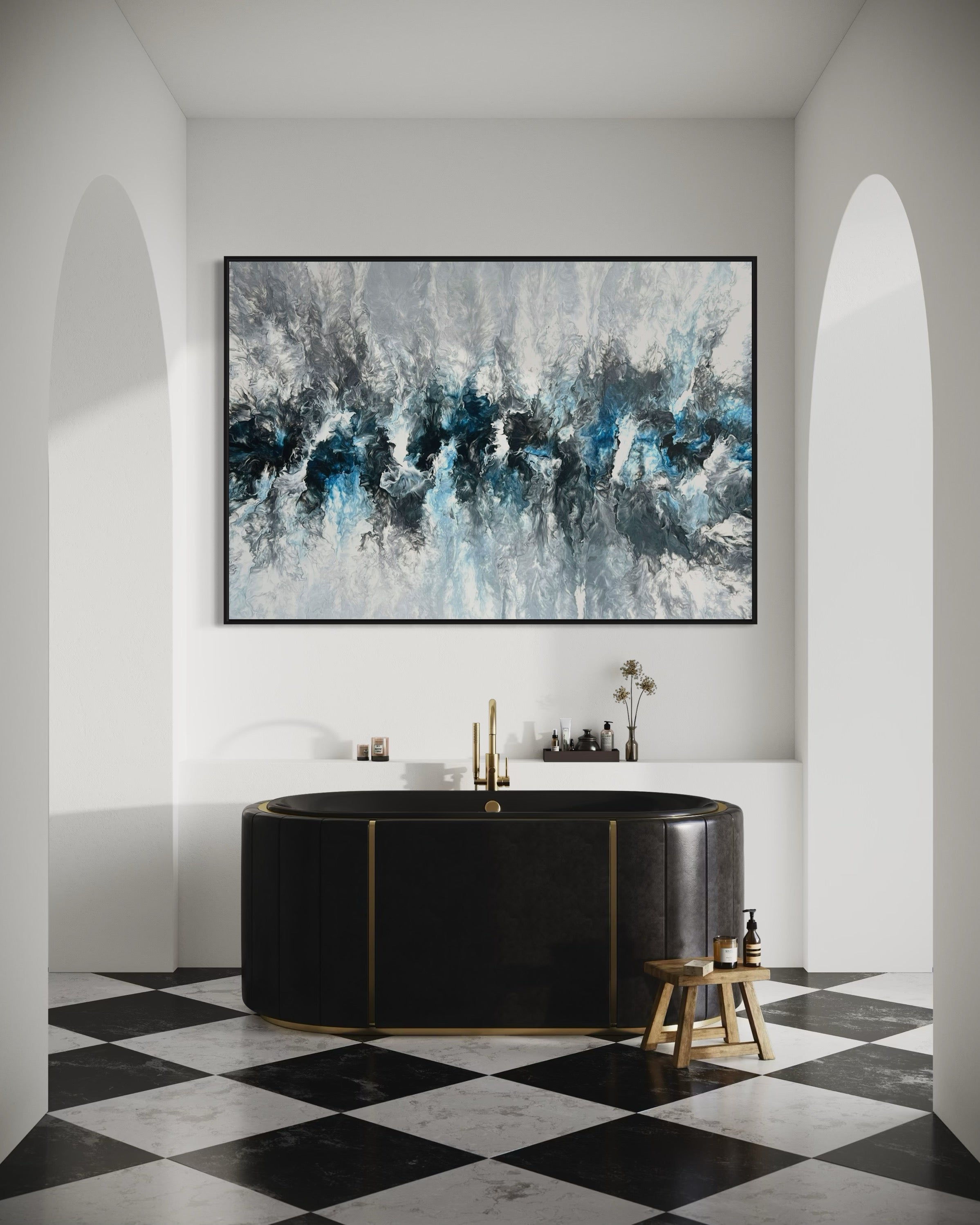 "Blueberry Ice" - Canvas Print