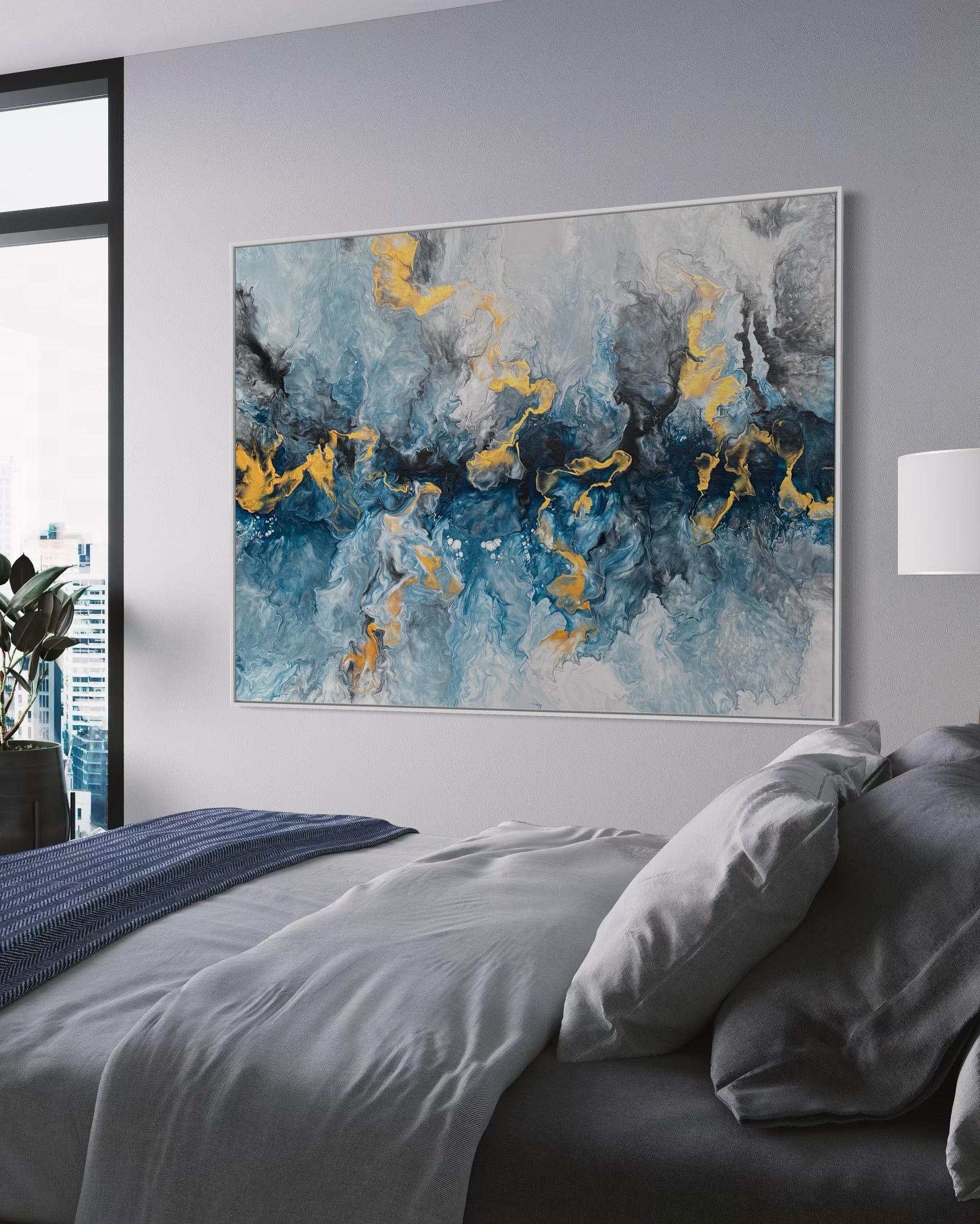 "Blue Crown" - Canvas Print