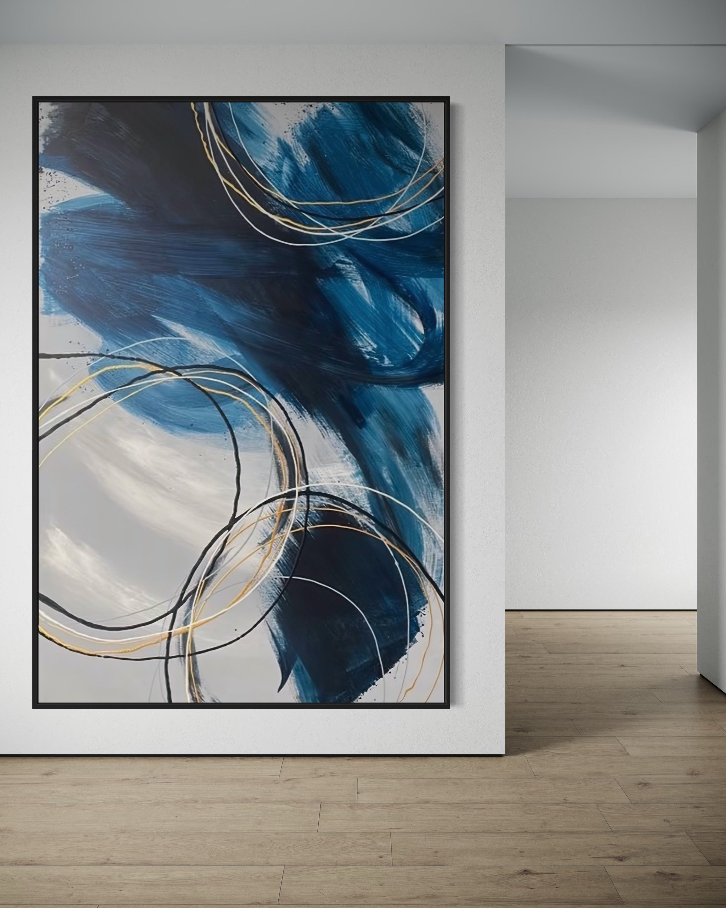 "Blues Wash" - Canvas Print