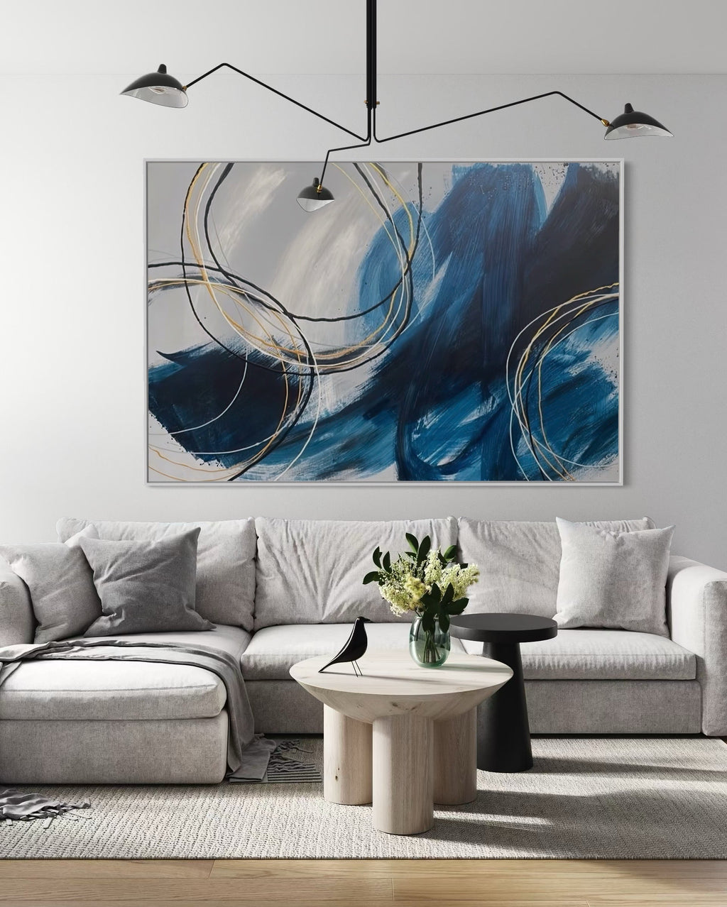 "Blues Wash" - Canvas Print