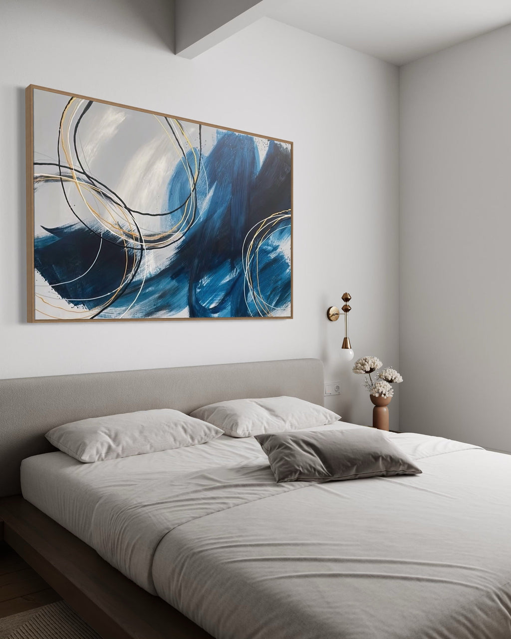 "Blues Wash" - Canvas Print