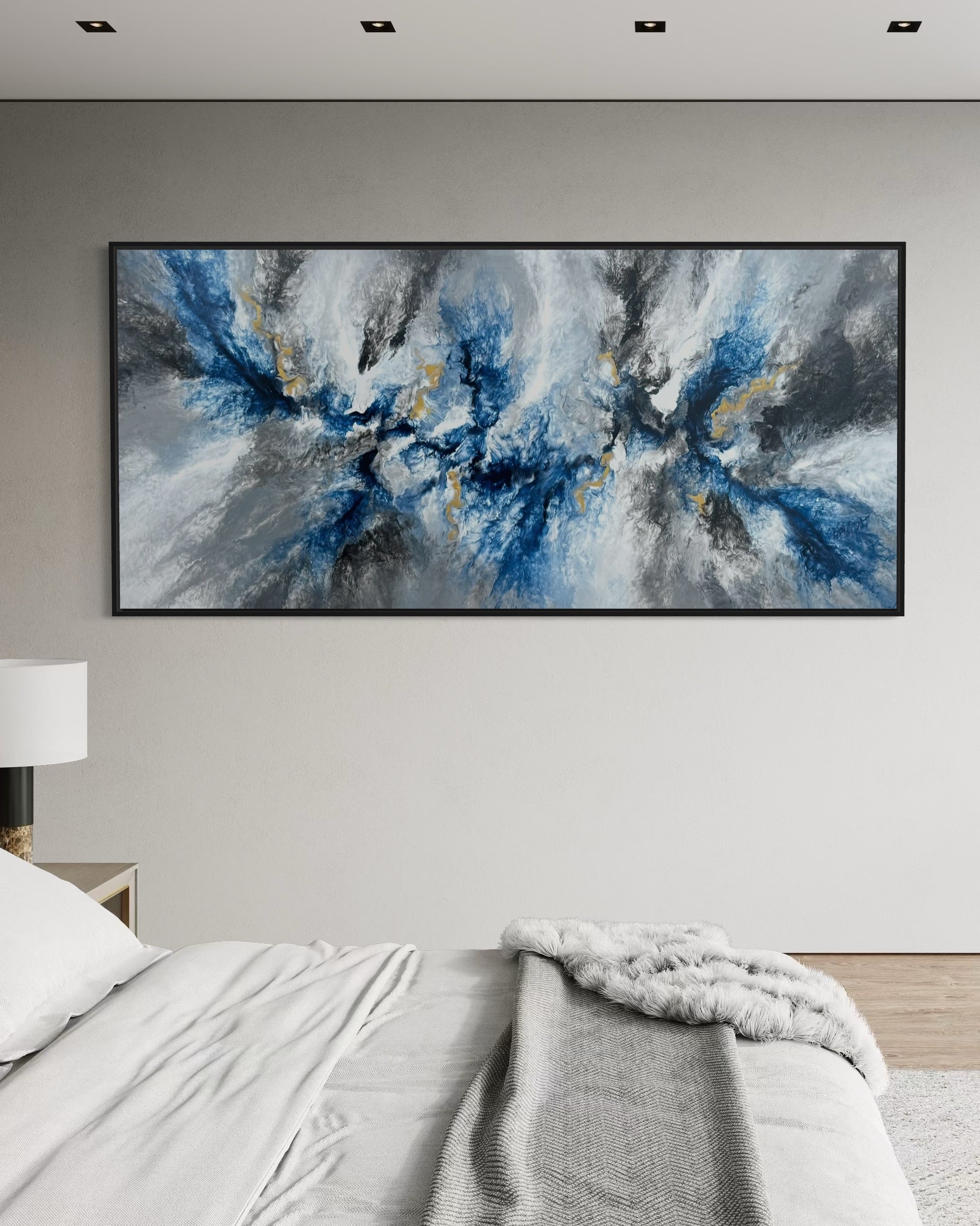 "Blue Element" - Canvas Print