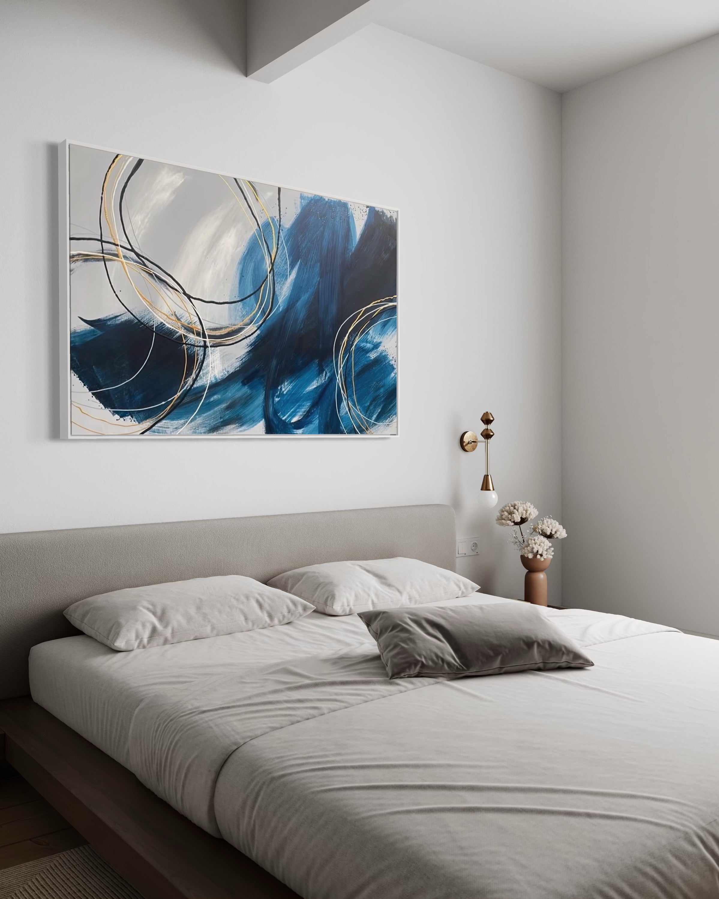 "Blues Wash" - Canvas Print