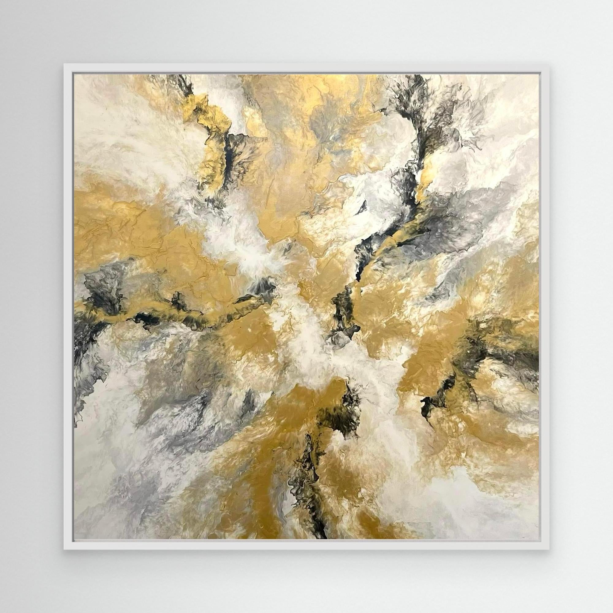 "Golden Twist" - Canvas Print