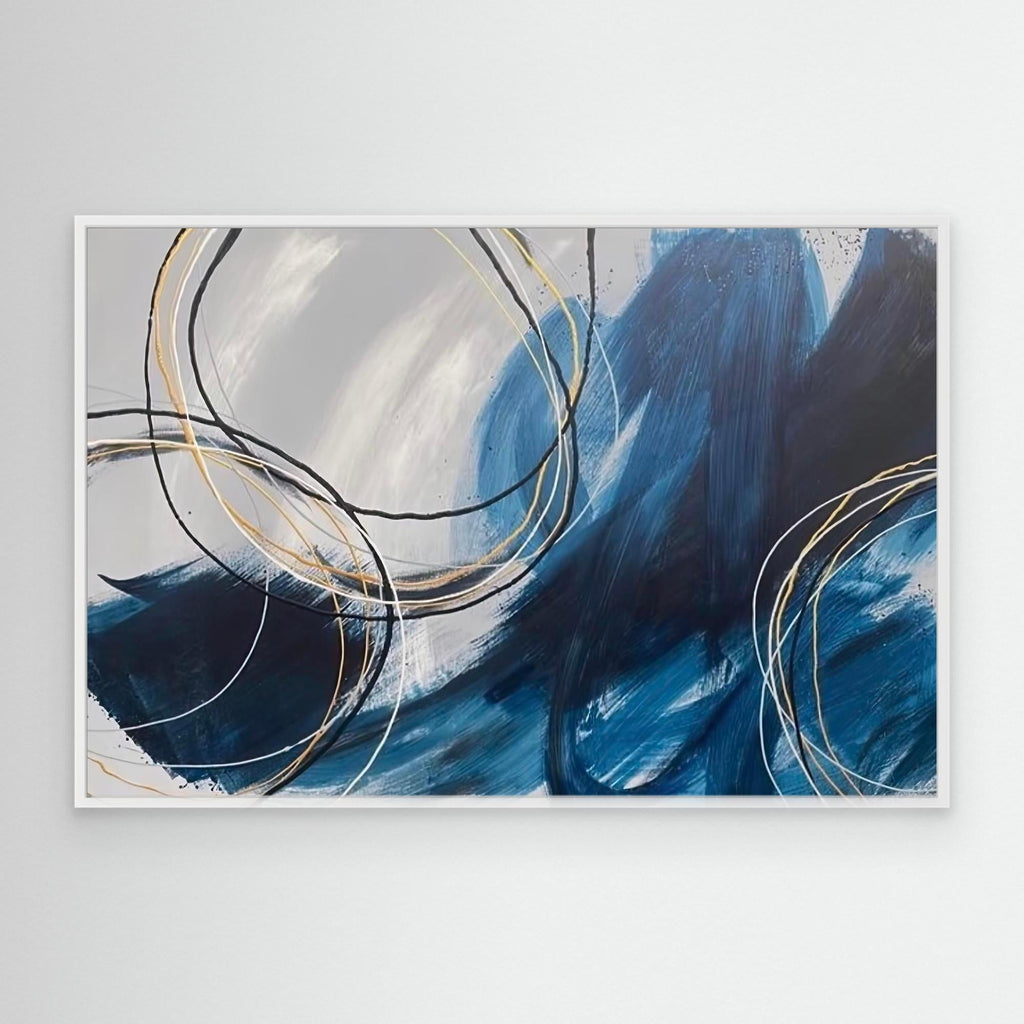 "Blues Wash" - Canvas Print