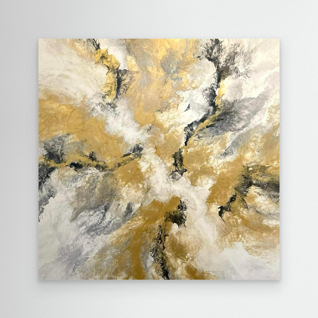 "Golden Twist" - Canvas Print