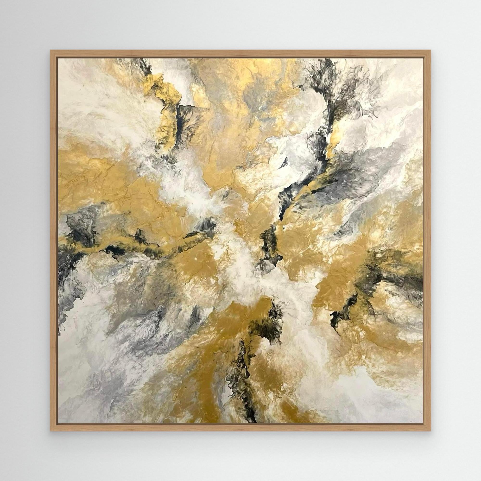 "Golden Twist" - Canvas Print