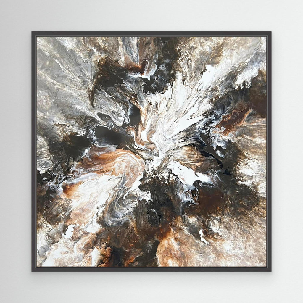 "Cappuccino Burst" - Canvas Print