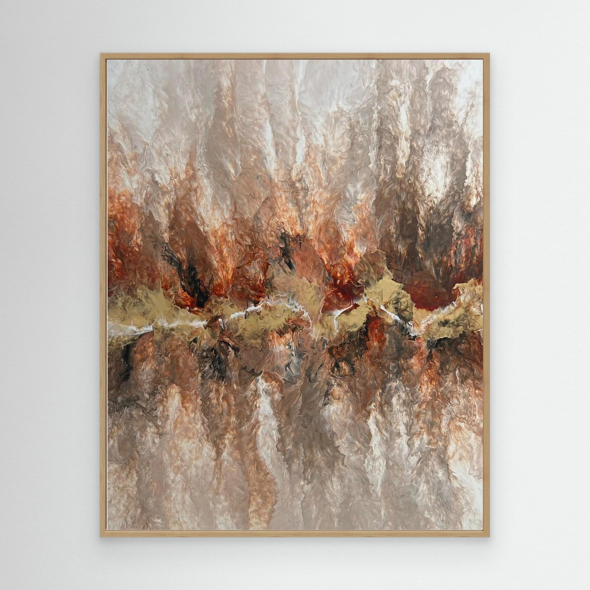 "Fiery Raw" - Canvas Print
