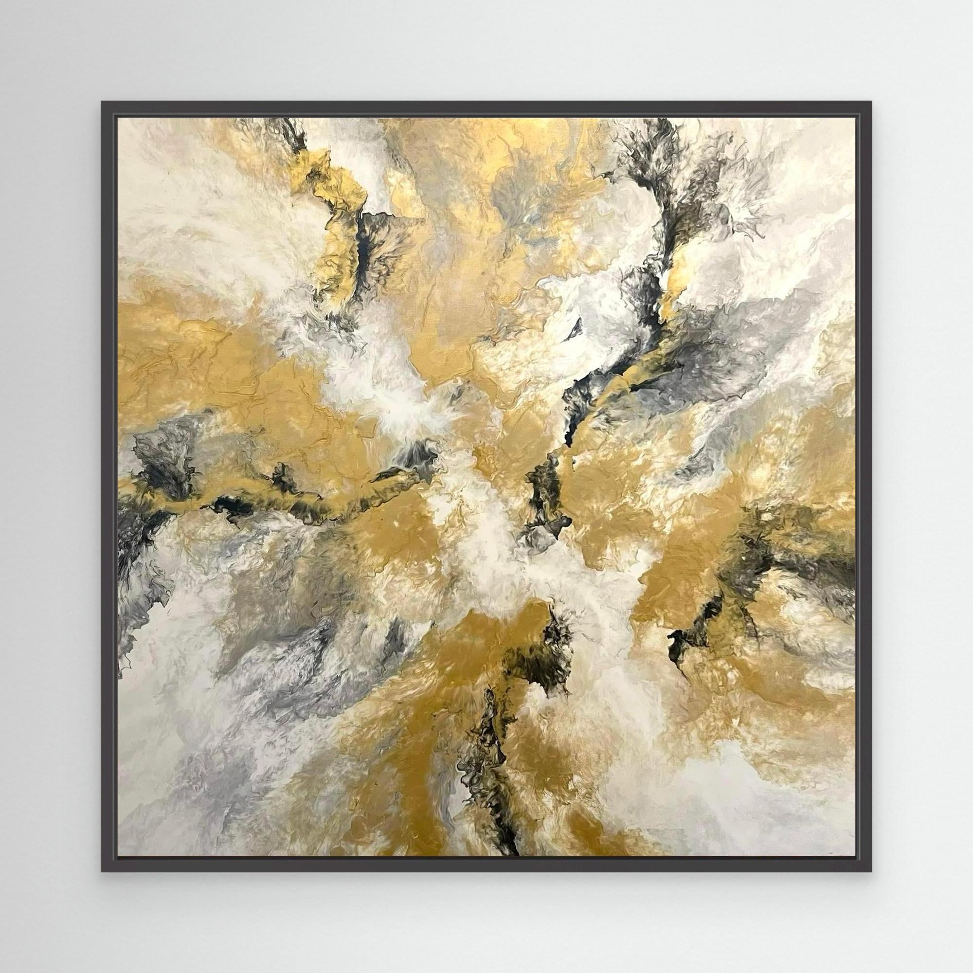 "Golden Twist" - Canvas Print