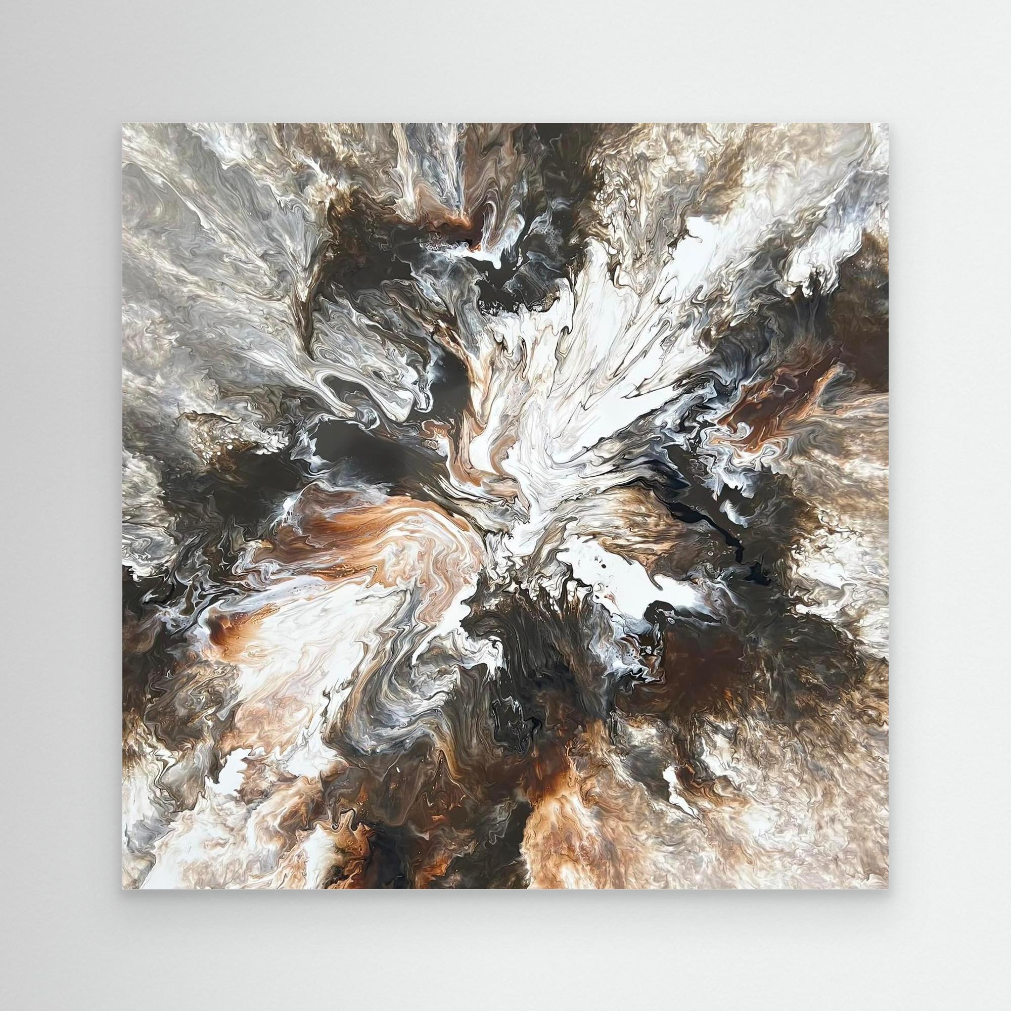 "Cappuccino Burst" - Canvas Print