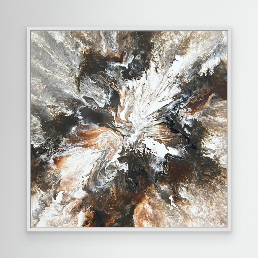 "Cappuccino Burst" - Canvas Print