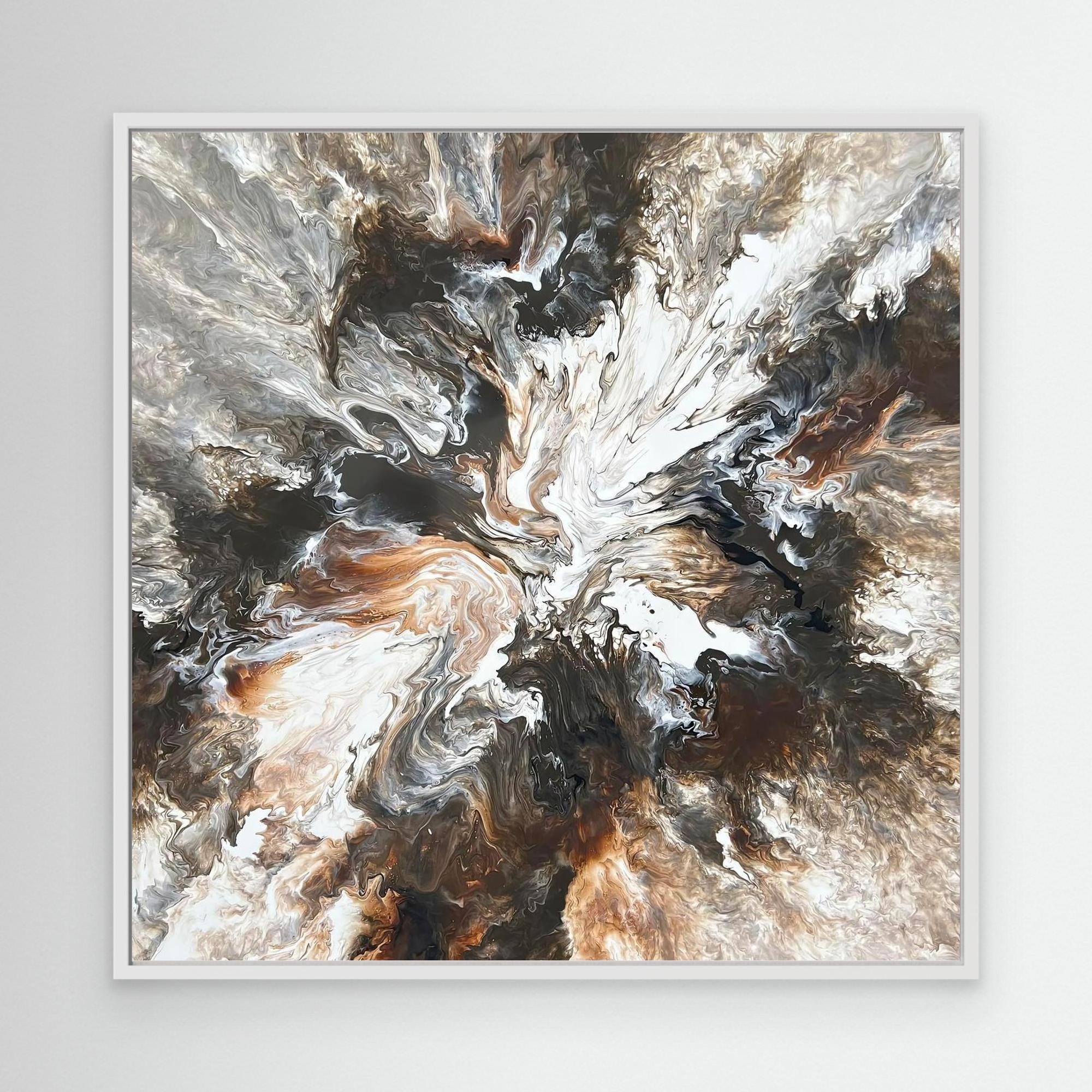 "Cappuccino Burst" - Canvas Print